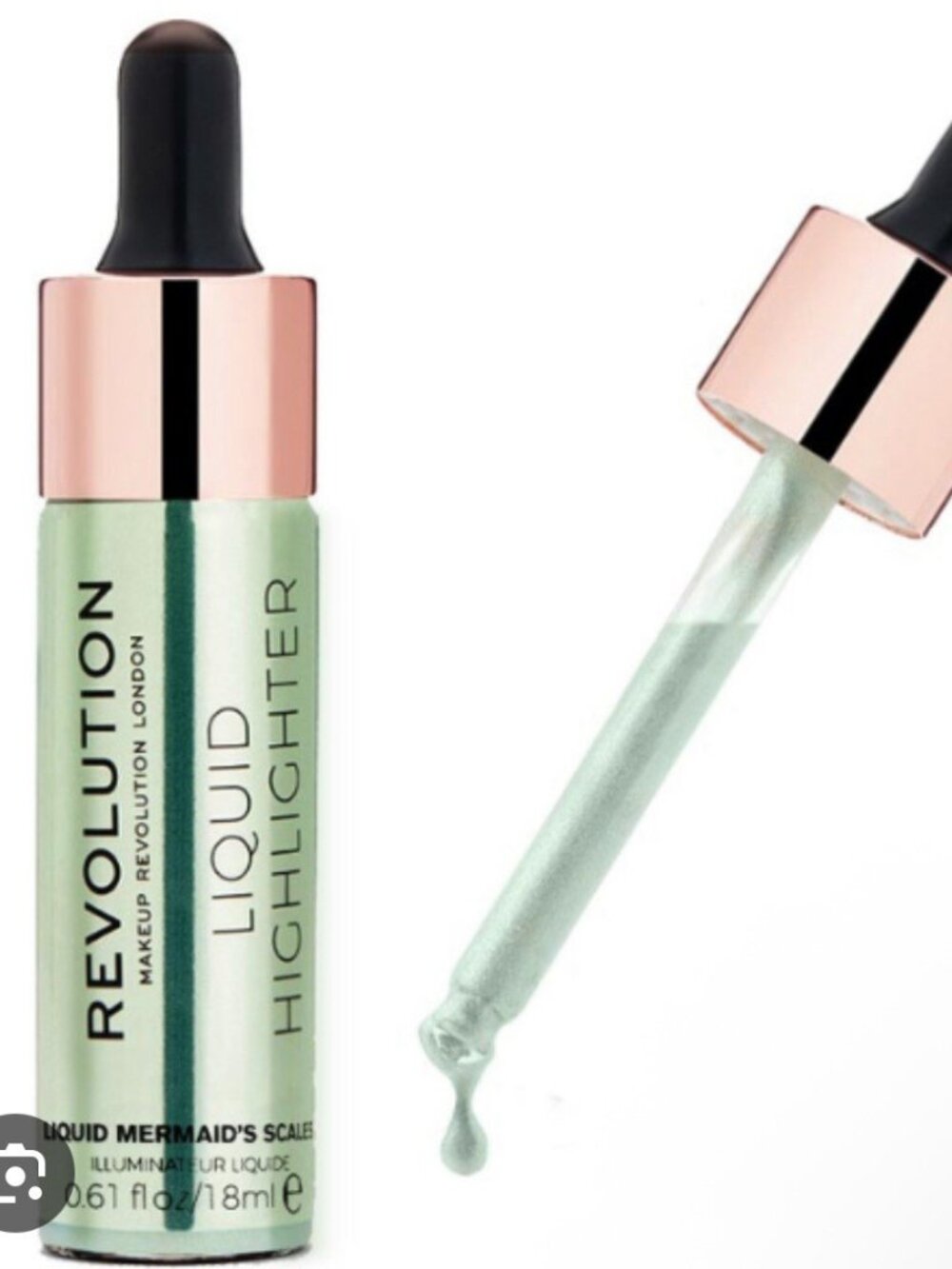 Makeup Revolution Beauty Liquid Highlighter, Mermaid's Scales